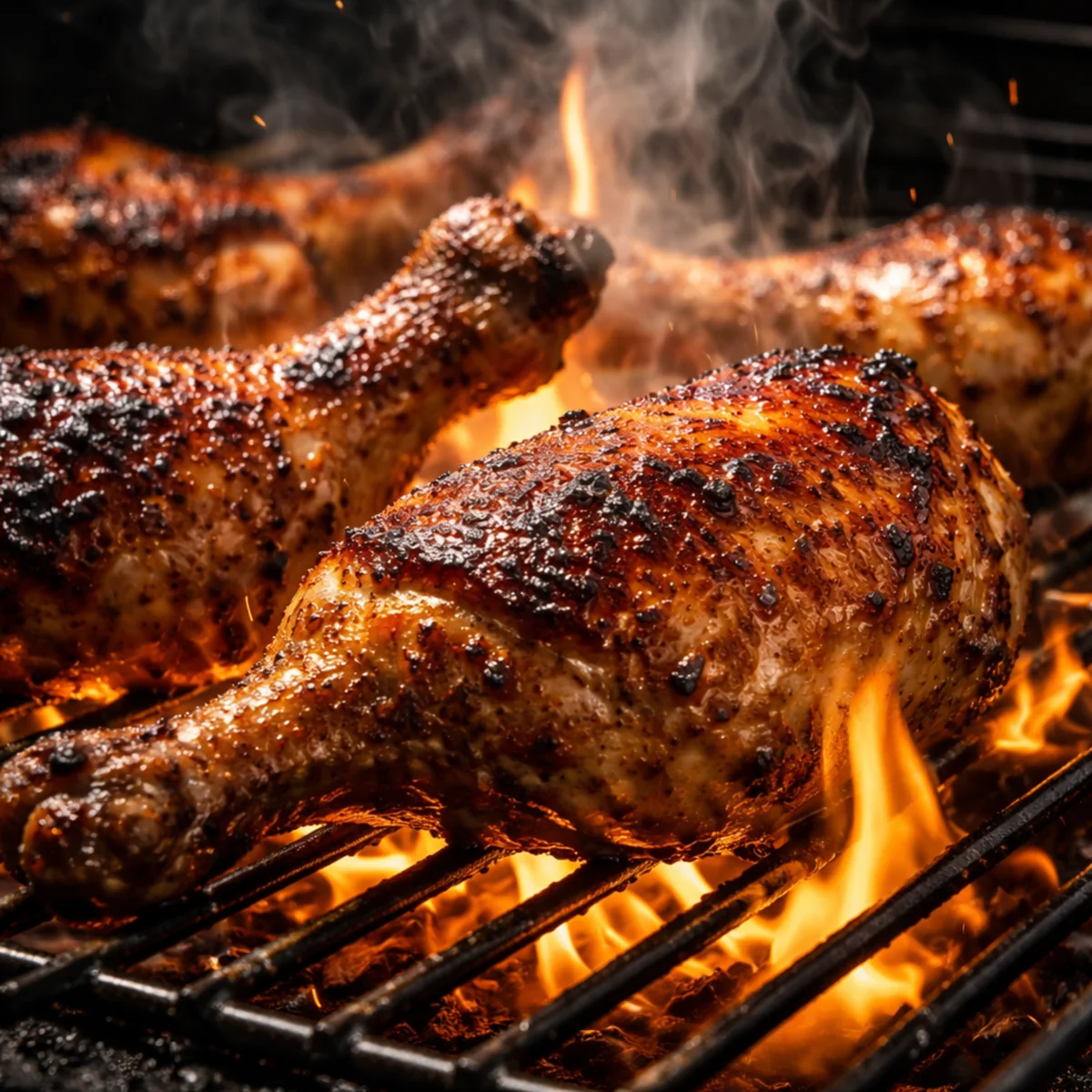 Grillhähnchen frisch vom Spieß