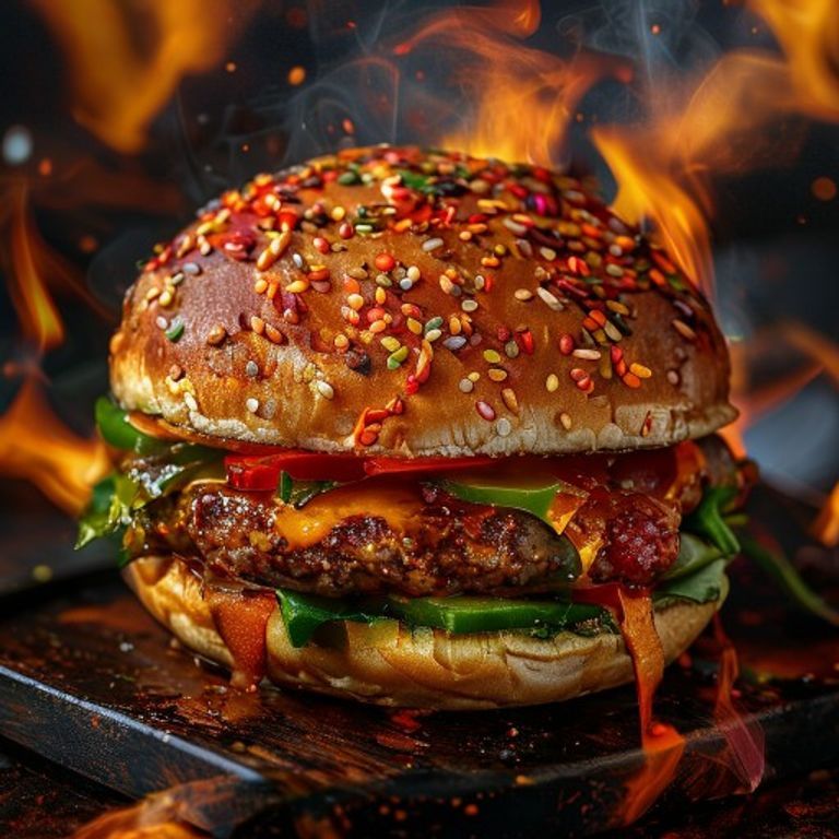 Knuspriger Chickenburger